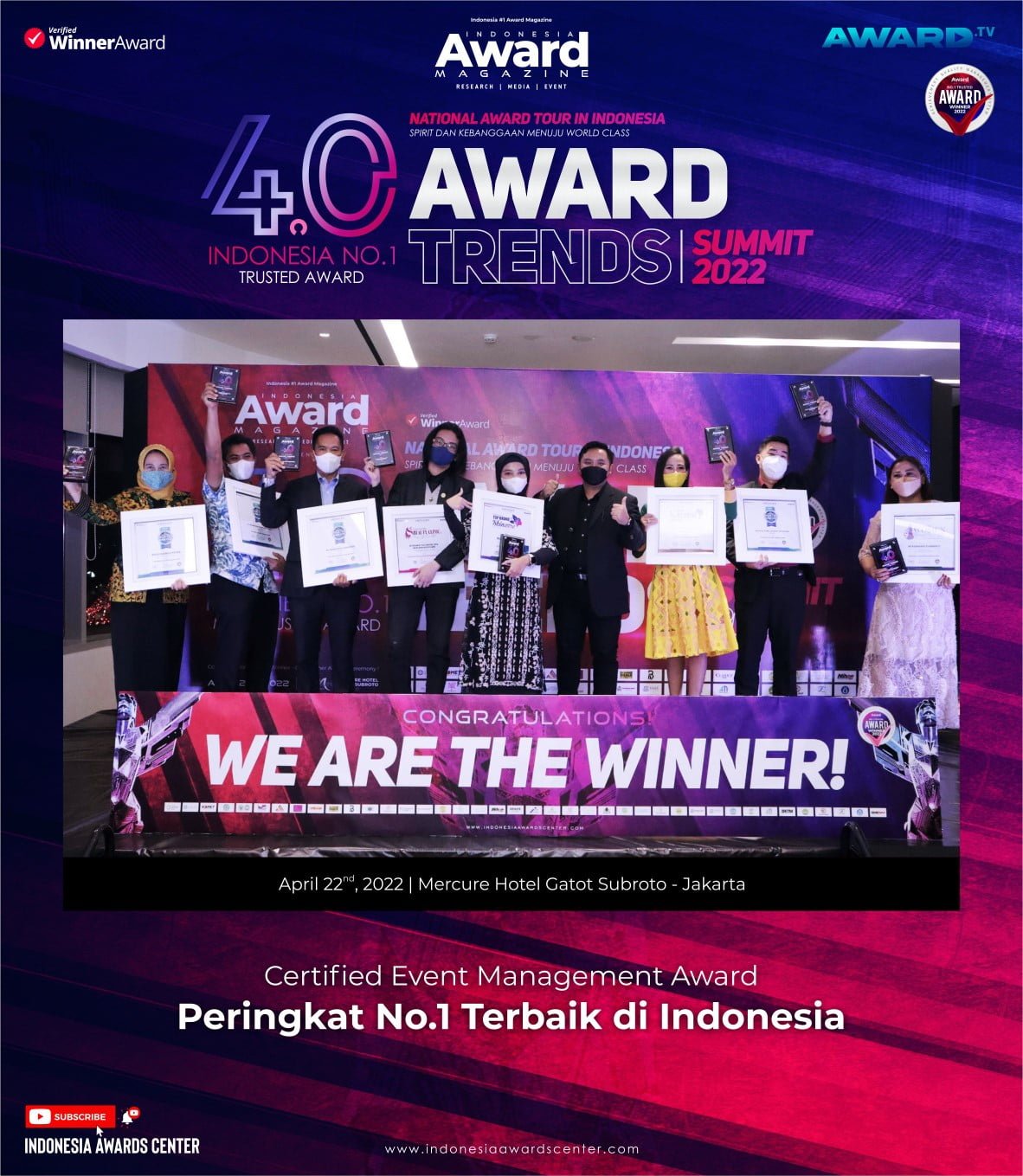 Gallery of Award Events - Indonesia Award Magazine